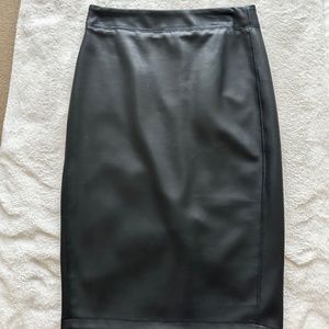 Rachel Zoe faux leather midi skirt